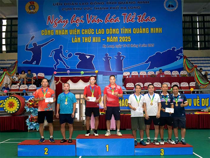 Than Núi Béo xếp thứ nhất trong tổng số 37 đoàn tham gia ngày hội văn hóa thể thao CNVCLĐ cụm thành phố Hạ long